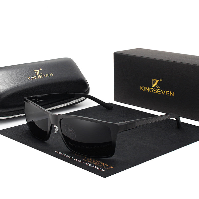 Gafas De Sol Masculino, Accesorio De Magnesio Y Aluminio De Forma Cuadrada