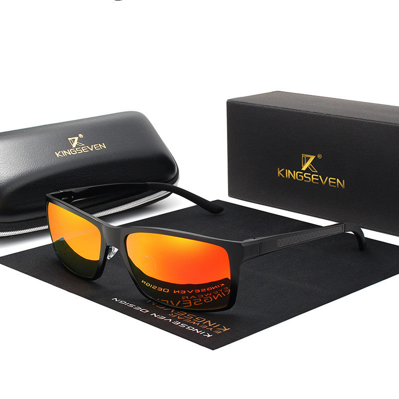 Gafas De Sol Masculino, Accesorio De Magnesio Y Aluminio De Forma Cuadrada